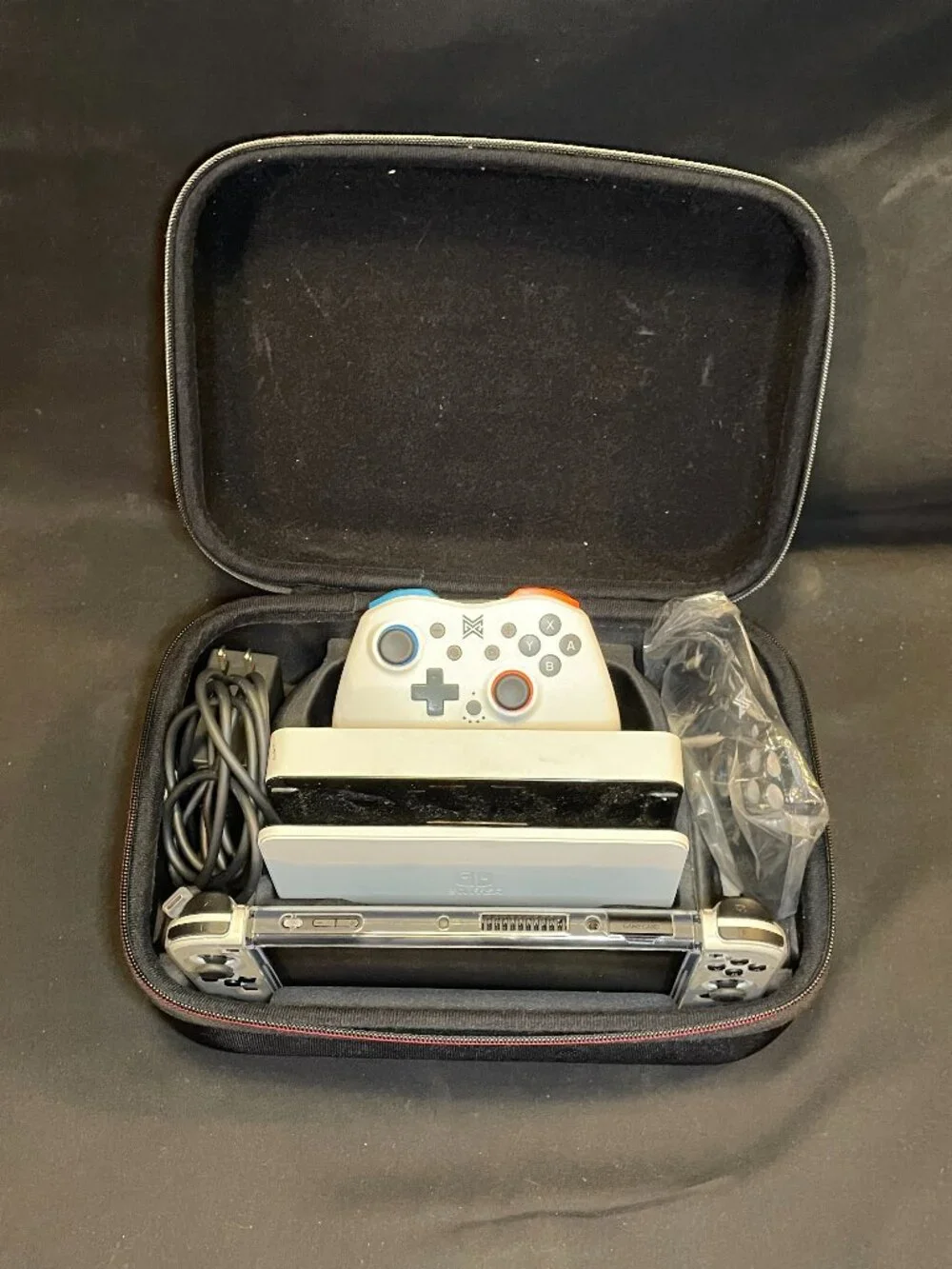 Nintendo Switch OLED With Hard Shell Protective Case And Accessories